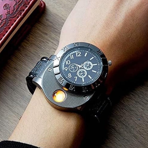New Military USB Lighter Watch Men's - 5 - CJ