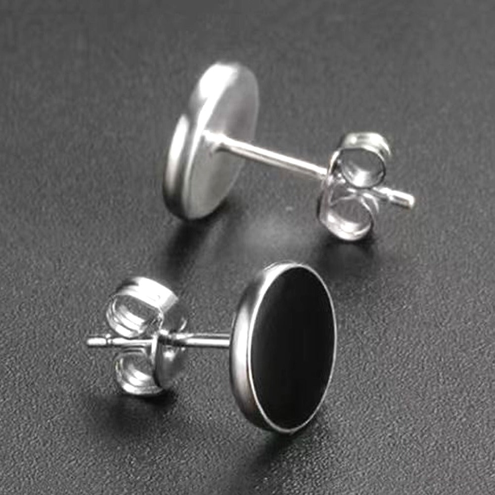 1 Pair Of Pierced Earrings For Men And Women Punk Stainless Steel Earrings Hip Hop Fashion Earrings Party Date Holiday Gifts - 5 - CJ