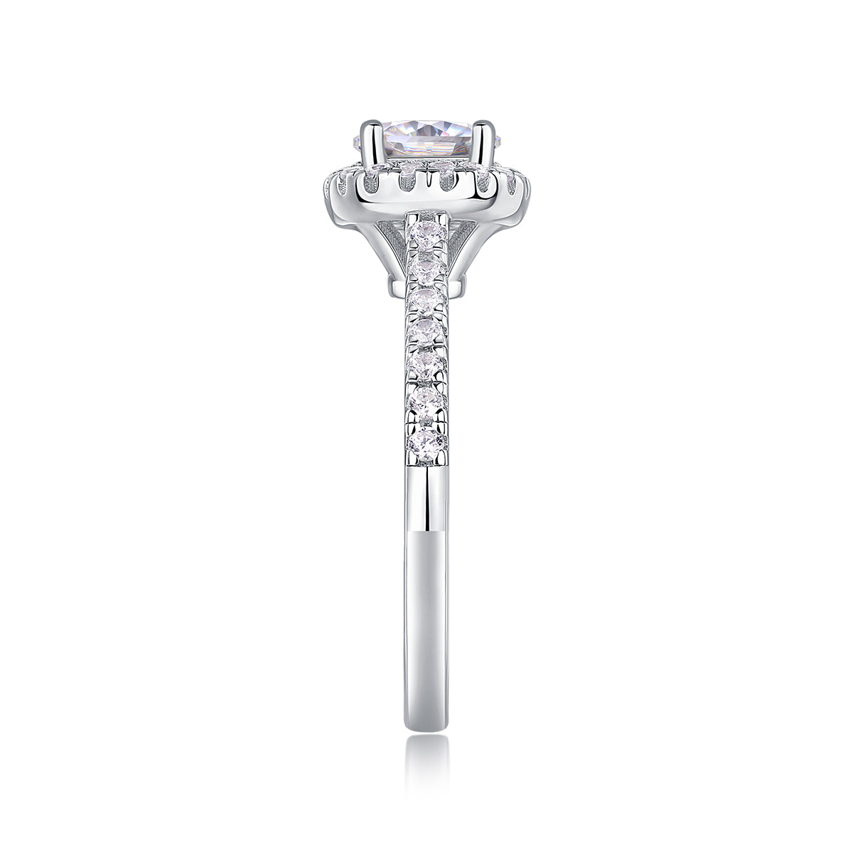 1Hug Your Lover With A Large Diamond Ring Luxury Fashion Set With Moissanite Silver Ring Prohibit Tk Sales - 5 - CJ