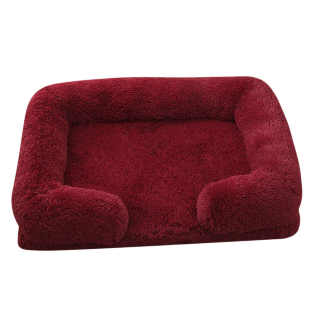 Plush Round Pet Bed Dog Bed Winter - 0 - CJ