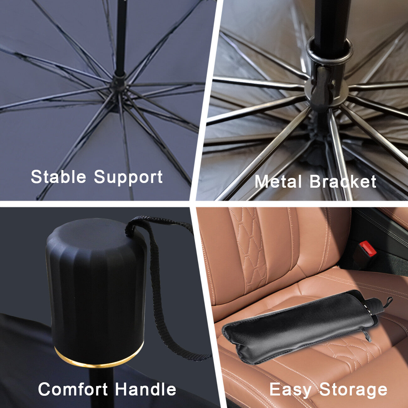 Car Window Sunshade Sun Shade Visor Windshield Cover Auto Car SunShade Foldable UV Umbrella - 5 - cjdropshipping