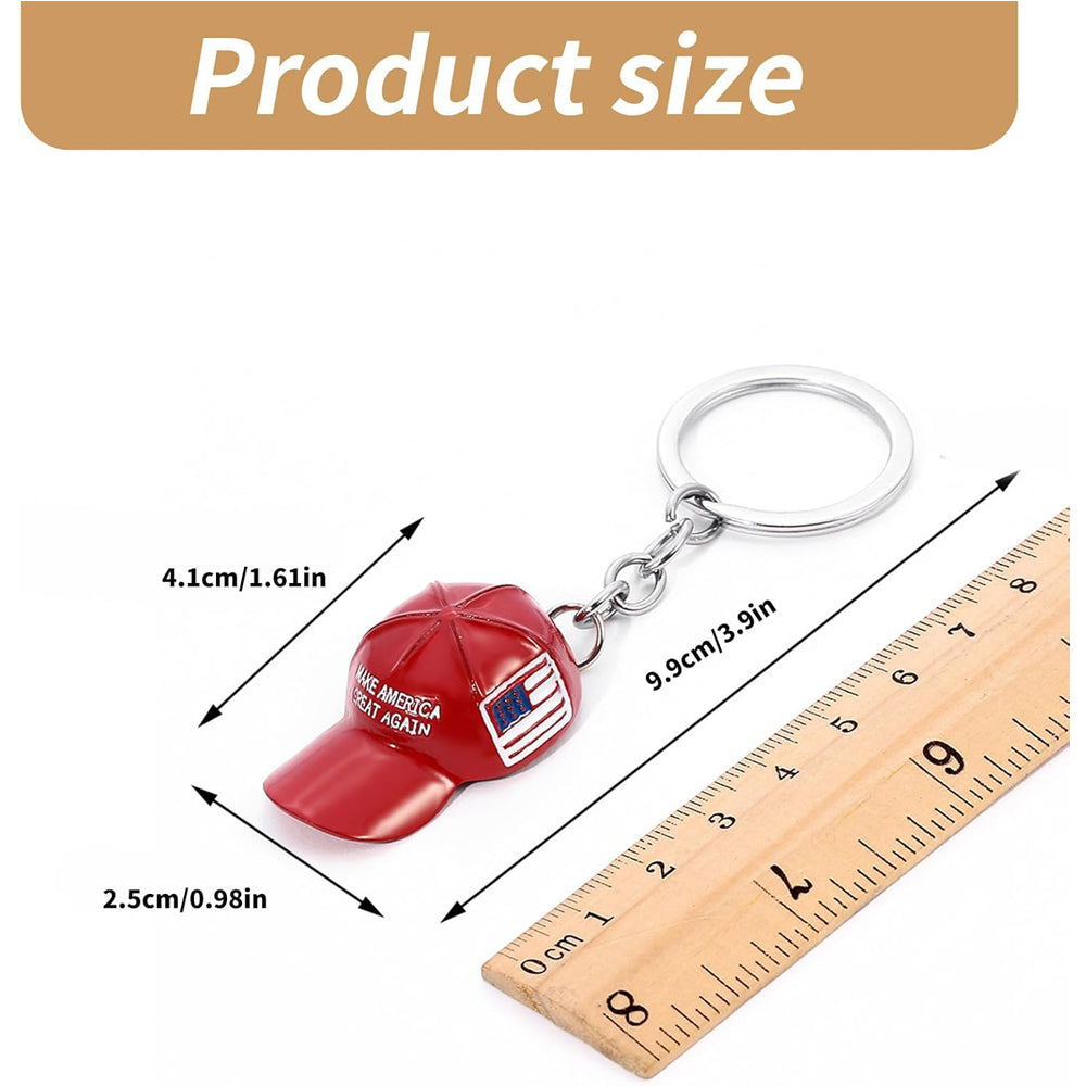 6PCS Trump Redcap Keychain Pendant Hanging Ornament - 5 - CJ