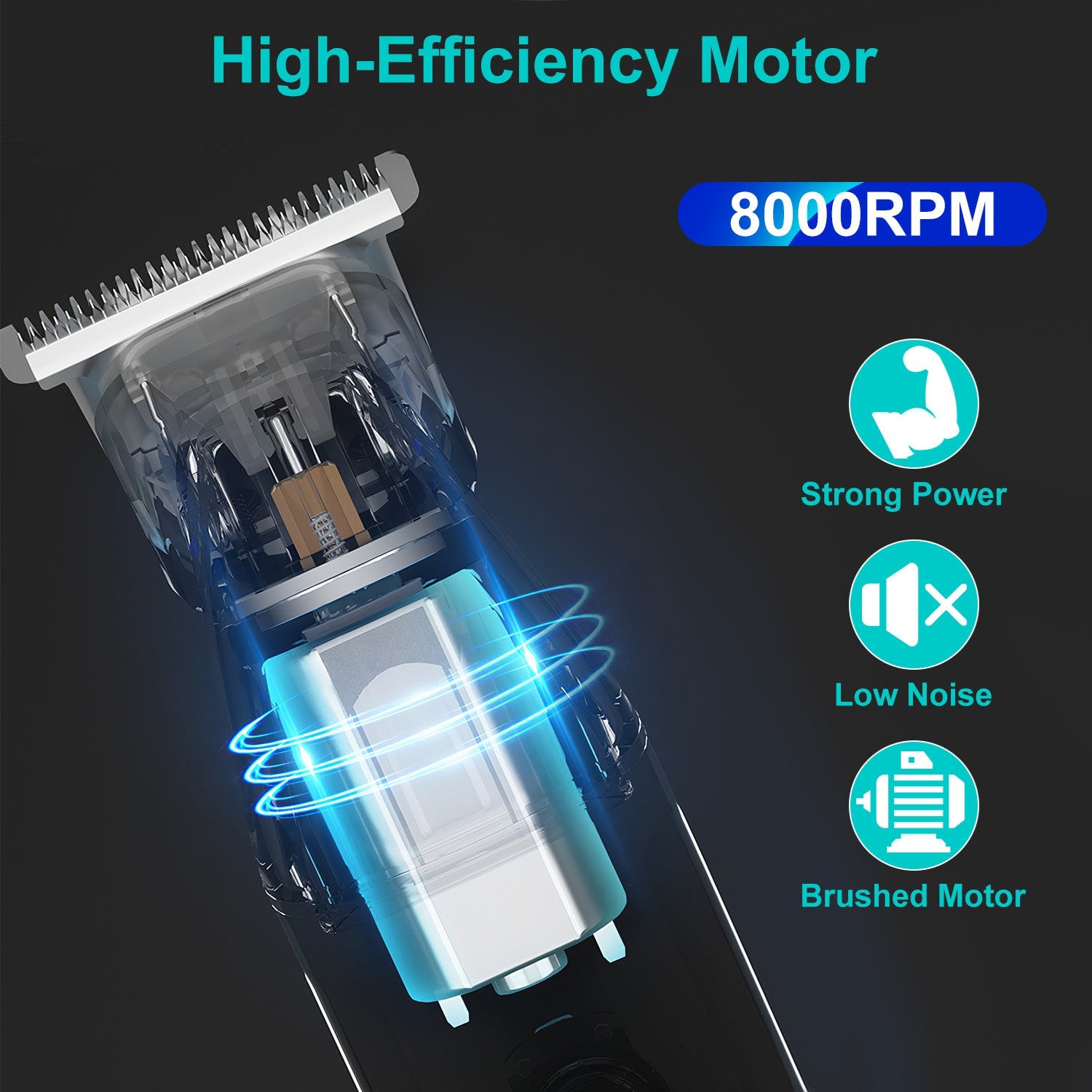 1Set All In One Beard Trimmer For Men With 5 Trimmer Heads IPX5 Waterproof Electric Razor For Face Nose Body Beard Cordless Hair Shaver Clipper Grooming Kit For Men Husband Father - 5 - CJ