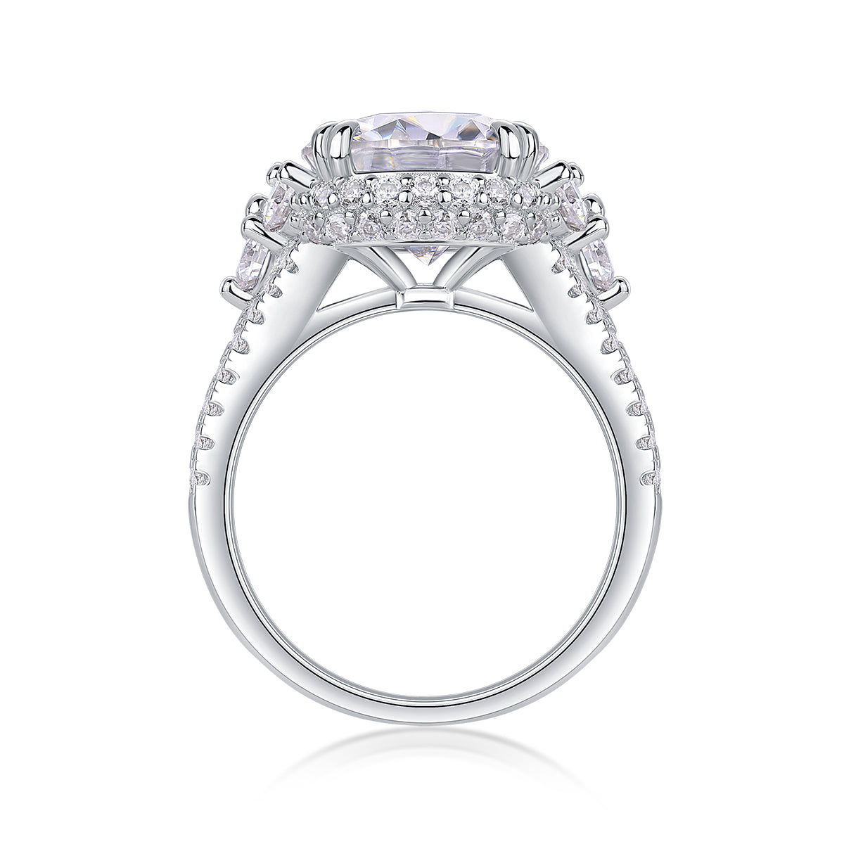 1Dance With Youth - A Fashionable And Luxurious Jewelry Accessory Set With 5 - carat Moissan Diamond S925 Sterling Silver And Platinum - plated Diamond Prohibit TikTok sales - 5 - CJ