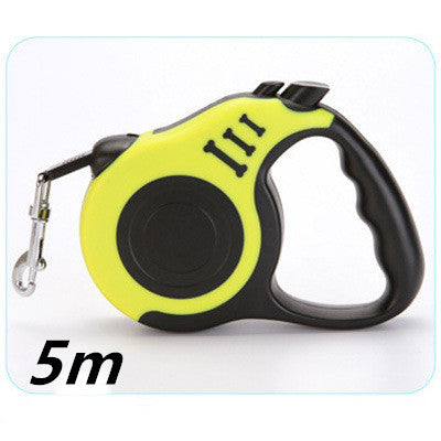 Pet Automatic Telescopic Traction Rope - 0 - CJ - Yellow - 5m - CJJJCWGY00481 - Yellow - 5m