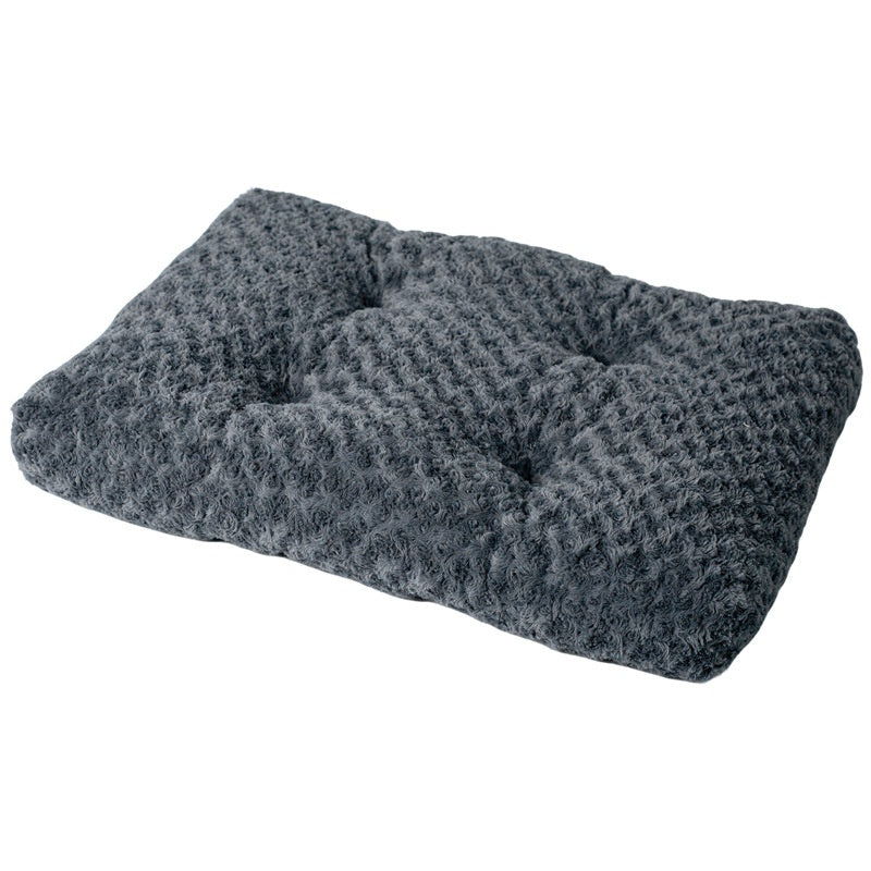 Embossed Velvet Thick Square Pet Mat - 0 - CJ