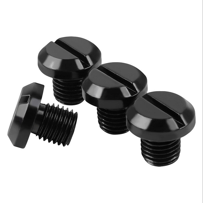 Universal Motorcycle Mirror Hole Blanking Plugs M10 Black Screws Bolts Cap 4 Pcs - 5 - CJ