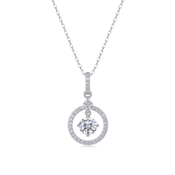 1Love Ring - A Fashionable And Luxurious Diamond Jewelry Pendant Set With 1 - carat Moissan Diamond S925 Sterling Silver And Platinum Plating Prohibit TikTok sales - 5 - CJ