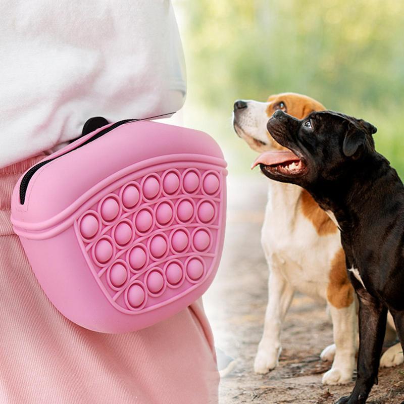 Bag Silicone Feed Dogs Treat Pouch Pet Training Bag Bundle Pocket Waist Pack Pet Portable Dog Training Waist Bag Treat Snack Bait Dogs Soft Washable Outdoor Feed Storage Pouch Food Reward Silica Bags - 5 - CJ