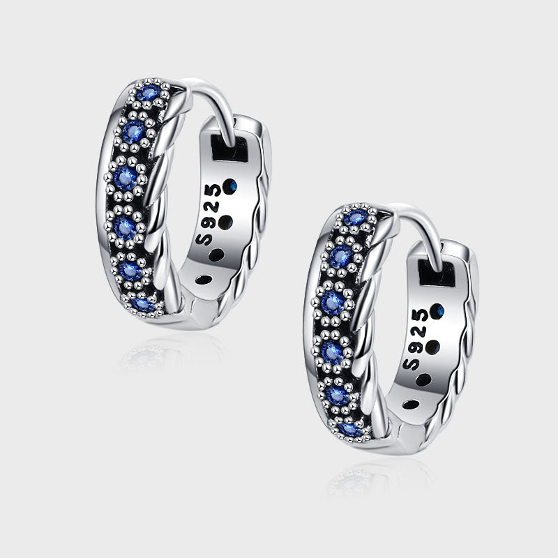 S925 Sterling Silver Zirconium Woven Vintage Earrings - 4 - https://x.com/titan_prim62775J