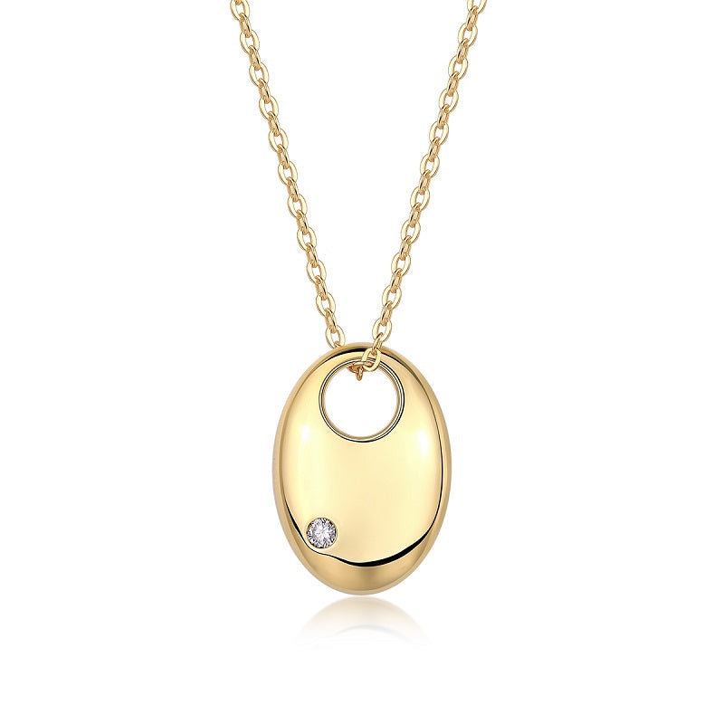 1First Encounter - A Fashionable And Trendy Diamond Pendant Necklace Set With Moissanite S925 Sterling Silver And Gold Plating Prohibit TikTok sales - 5 - CJ
