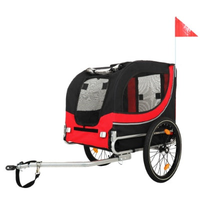Large Folding Bike Trailer For Dogs 120LB Capacity All - Terrain Pet Carrier, Durable Steel Frame For Cycling, Jogging, Camping Outdoor Adventures - 5 - cjdroshippping