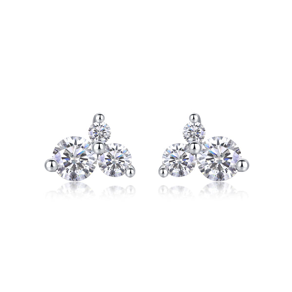 1Wave Diamond Set Moissanite Silver Earrings Luxury Fashion Diamond Earrings Stud Earrings Prohibit TikTok sales - 5 - CJ