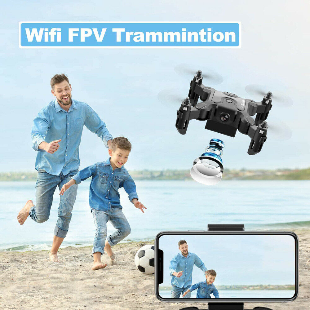 AU V2 Mini Drone Selfie WIFI FPV With HD Camera Foldable Arm RC Quadcopter Toy. - 5 - CJ
