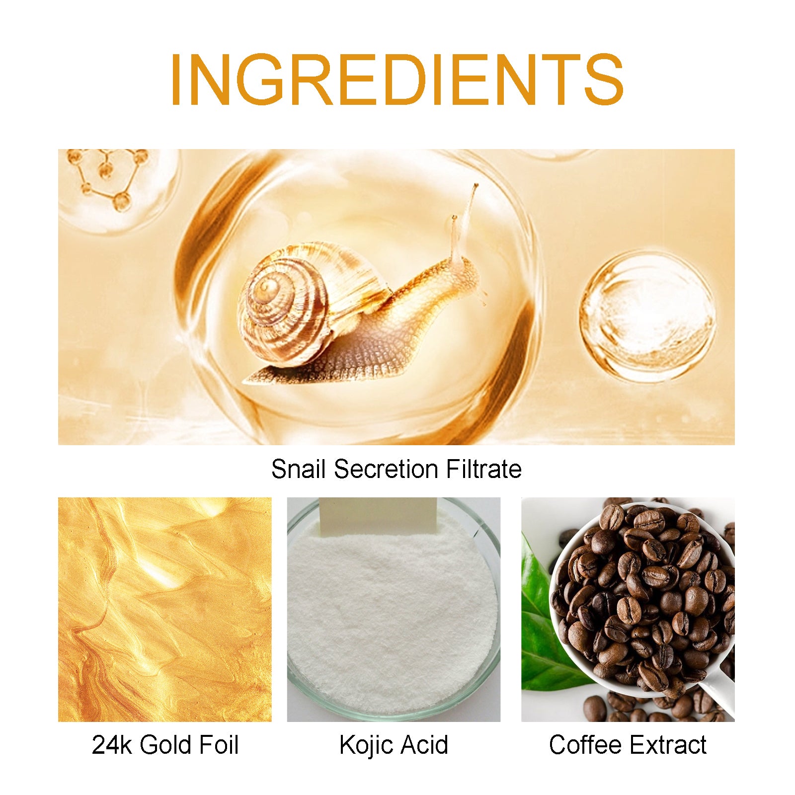 West&Month Gold Snail Eye Patch Hydrating Eye Patch Skin Care Around The Eyes - 5 - CJ