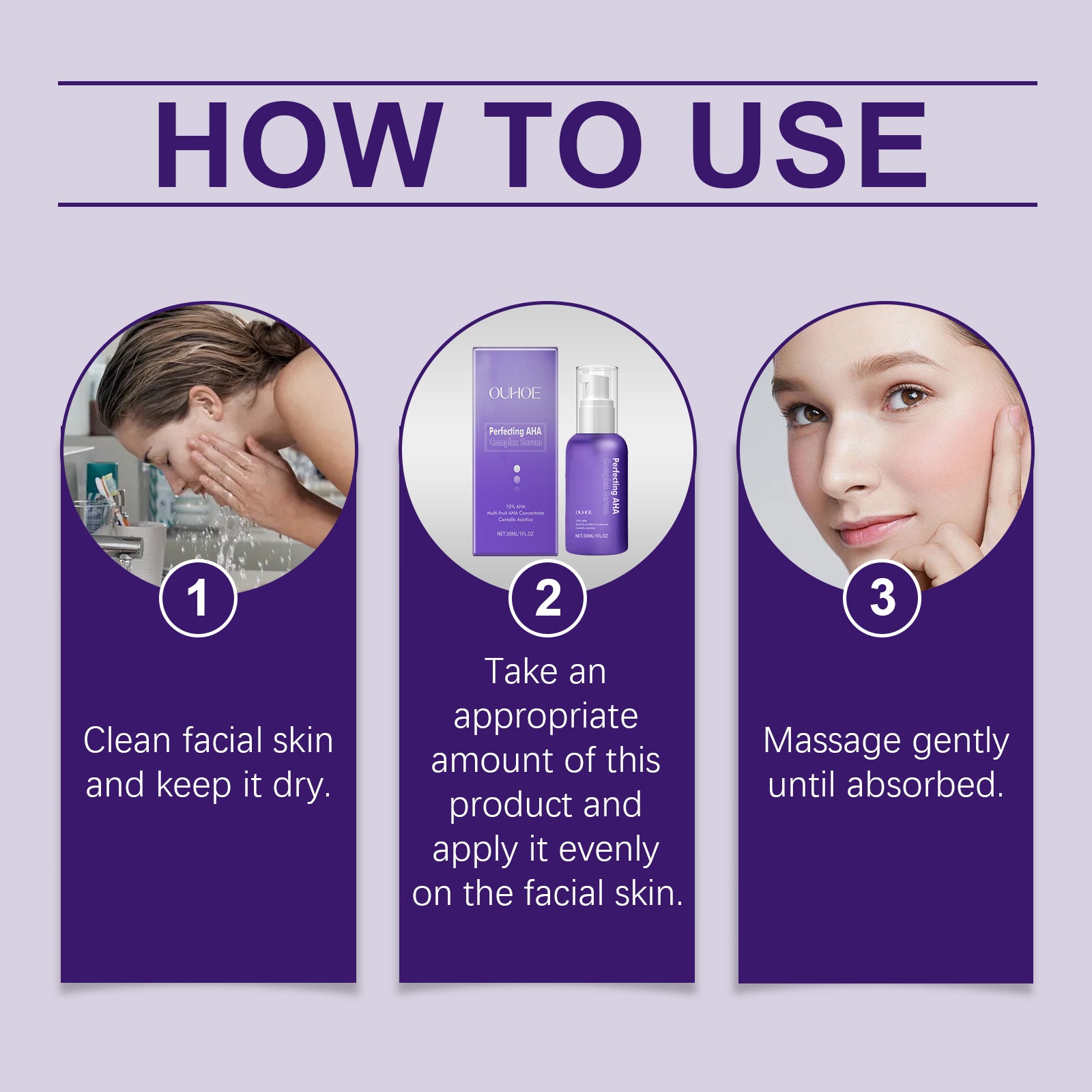OUHOE Facial Essence, Gentle Moisturizing, Moisturizing, Firming, Brightening And Rejuvenating Care Essence - 5 - CJ