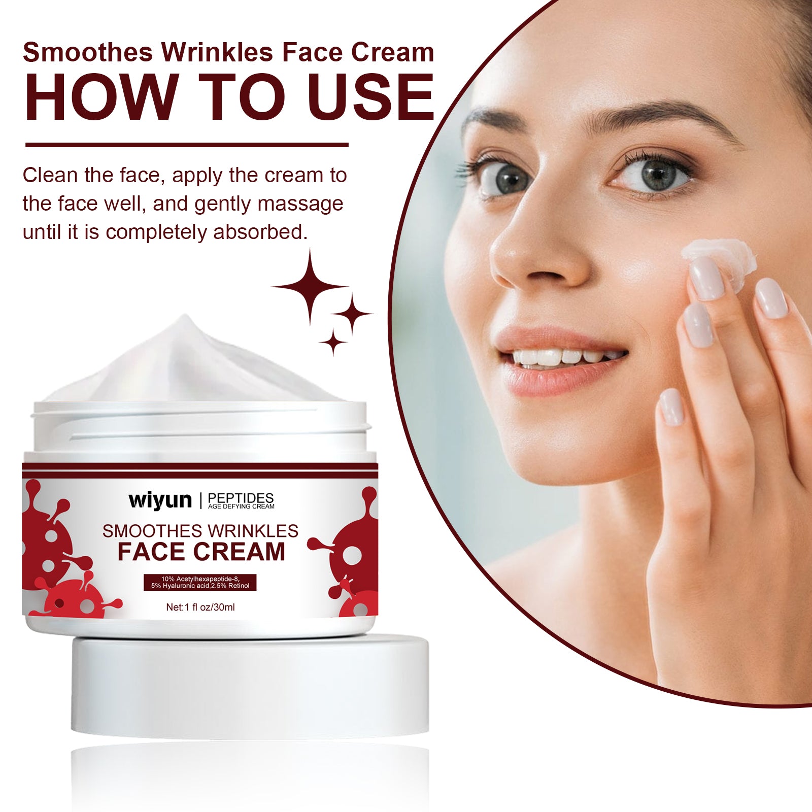 Wiyun Retinol Firming Cream Lifts And Tightens Facial Skin And Lightens Fine Lines Decreed Line Repair Cream - 5 - CJ