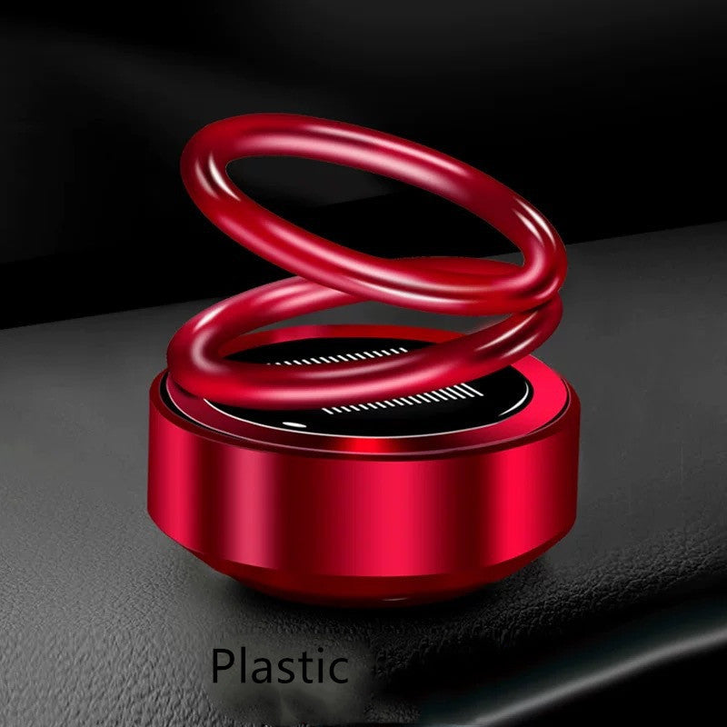 Solar Auto Rotation Car Air Freshener Perfume Seat - 0 - CJ - Red plastic - CJQCQCQC00318 - Red plastic