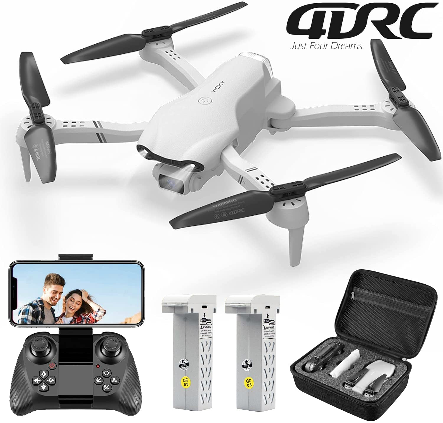 UK F10 Foldable Drone With Camera WIFI FPV For Adults,1080P HD FPV Live Video RC Quadcopter,Logistics Is Randomly Sent By EVRI,ROYAL MAIL,Amazon Logistics - 5 - CJ
