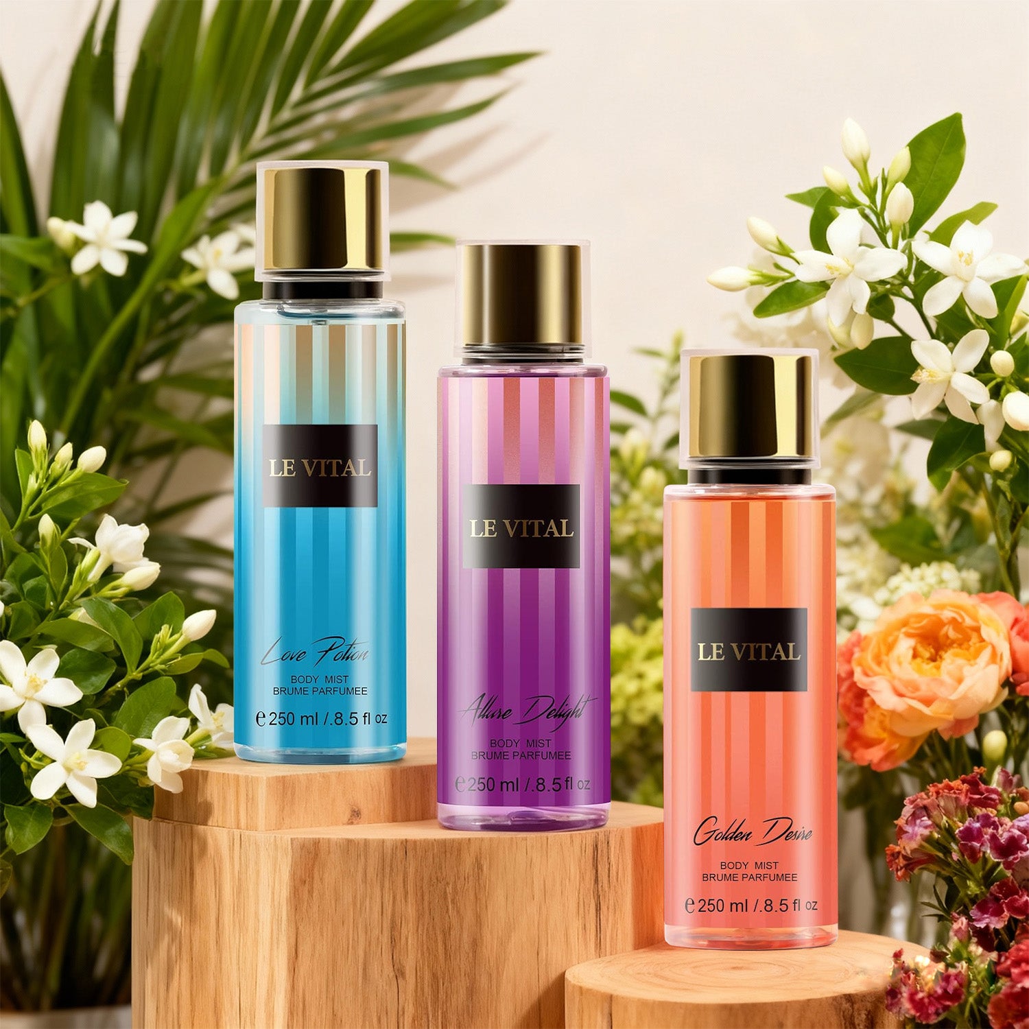 Body Mist - Golden Desire&Body Mist - Genuine Attraction&Body Mist - Allure Delight&Body Mist - Fresh Pear, 8.5fl.oz, 250ml, 12 Master - 5 - CJ
