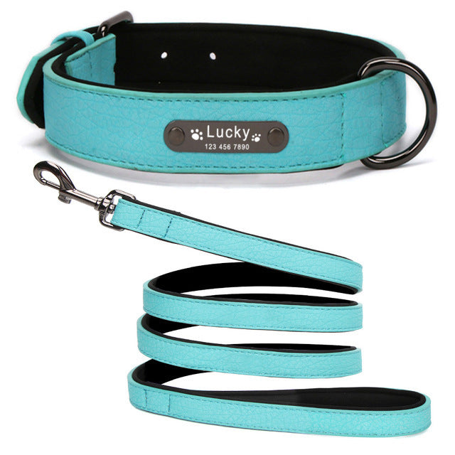 Soft Leather Dog Collar Collar For Large Dogs - 7 - CJ