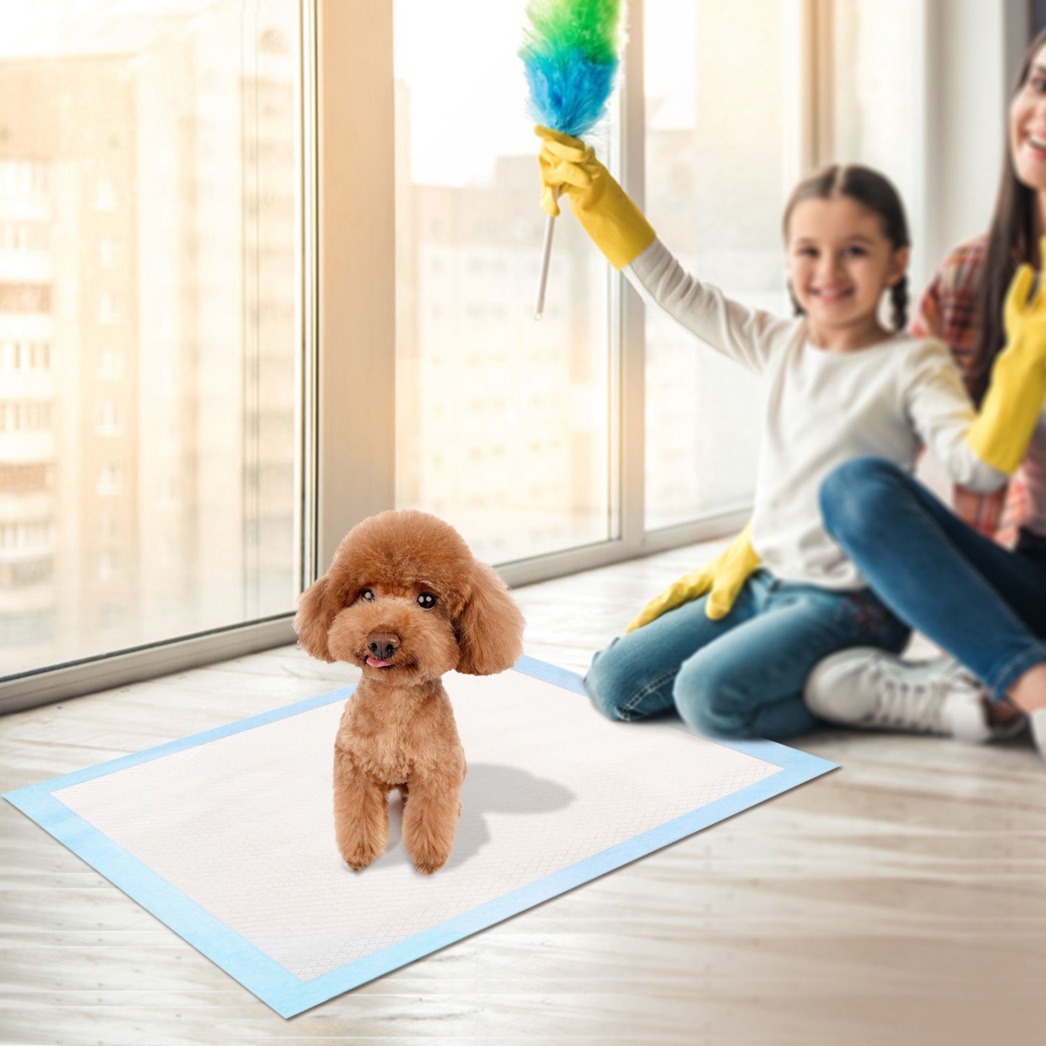 50Pcs Per Set Dog Training Pads Puppy Pee Pads Cat Wee Mats Potty - Train 24in X 18in M - 5 - CJ