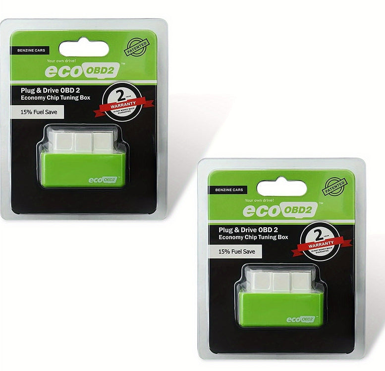 Plug And Play ECOOBD2 Gasoline Car Fuel Economy ECO OBD2 Driver - 0 - CJ - Green 2pcs - CJQCGJQT00061 - Green 2pcs