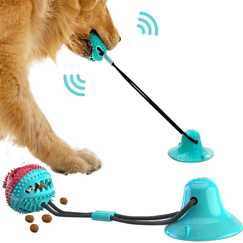 Dog Toys Silicon Suction Cup Tug Interactive Dog Ball Toy For Pet Chew Bite Tooth Cleaning Toothbrush Feeding Pet Supplies - 0 - CJ