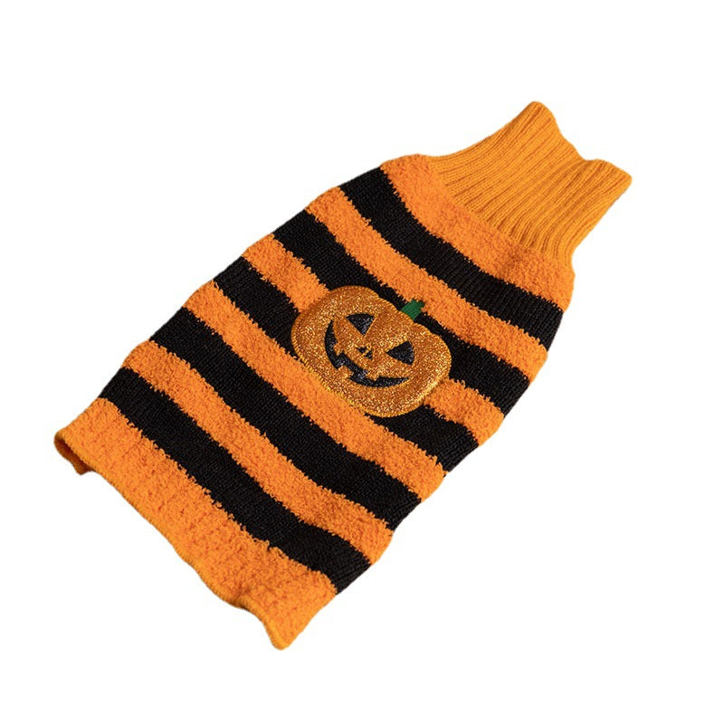 Halloween Dog Sweaters Pet Costume Teddy Warm Leisure Sweater Cosplay Clothes For Dogs Pets Outfits - 0 - CJ