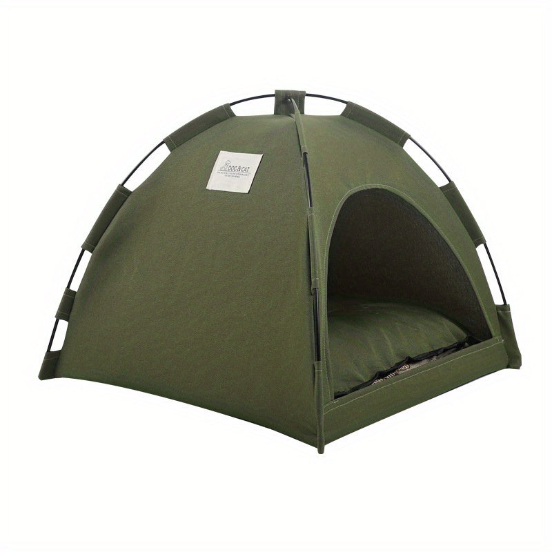 Cat Tent Bed With Removable Non - Slip Soft Pad, Portable Pet Tent Cave For Cats And Small Dogs Kitten Breathable Self - Cooling Pet Mat For Dogs And Cats - 5 - CJ