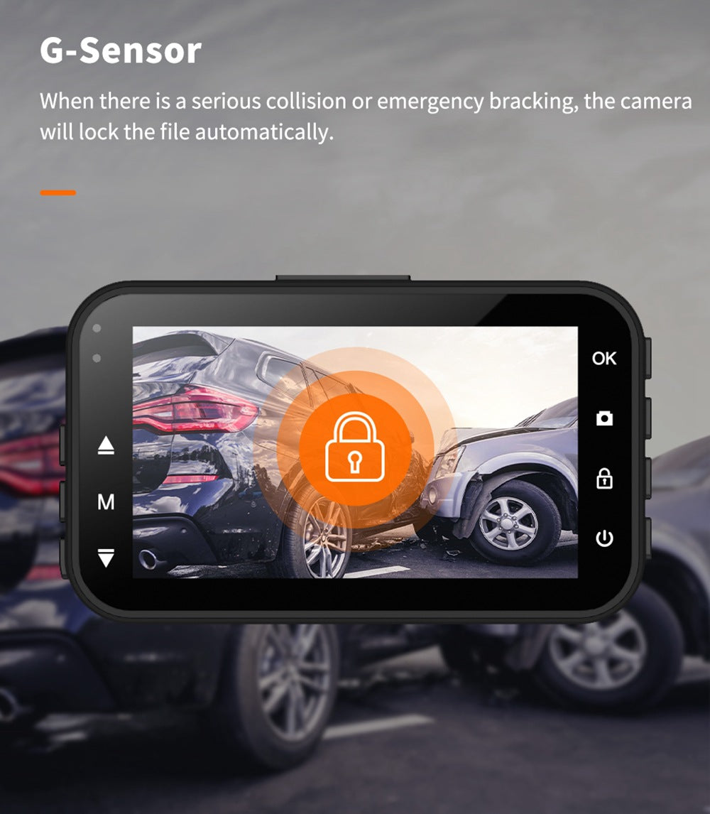 Dash Cam Front And Rear Car Camera Dual Dashcam 1080P FHD - 0 - CJ