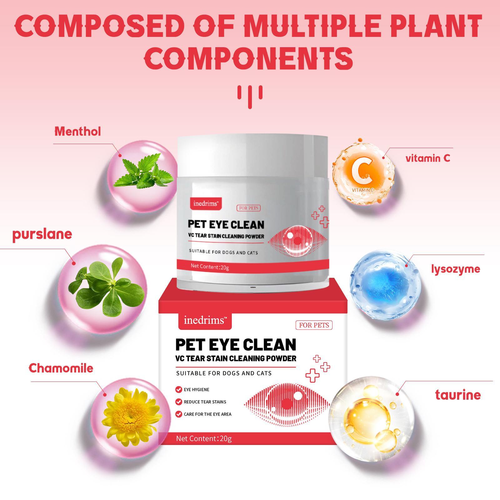 Pet Tear Stain Removal Powder - Natural And Gentle Formula, Eye And Fur Care, Tear Stain Removal And Brightening, An Essential Product For Pet Eye Cleaning. - 5 - CJ