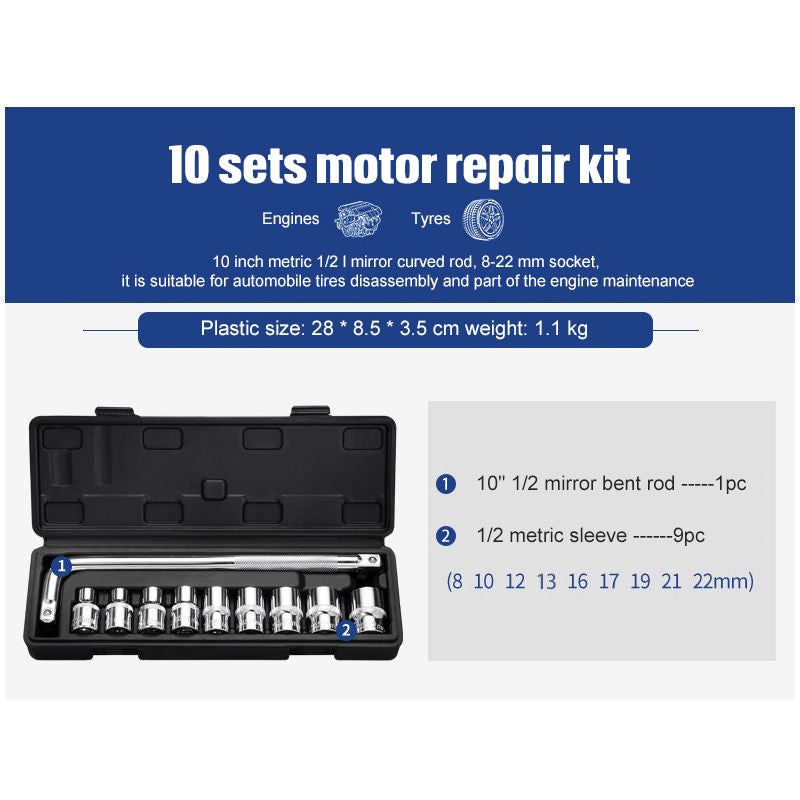 Socket Ratchet Wrench Set Repair Tools - 0 - CJ