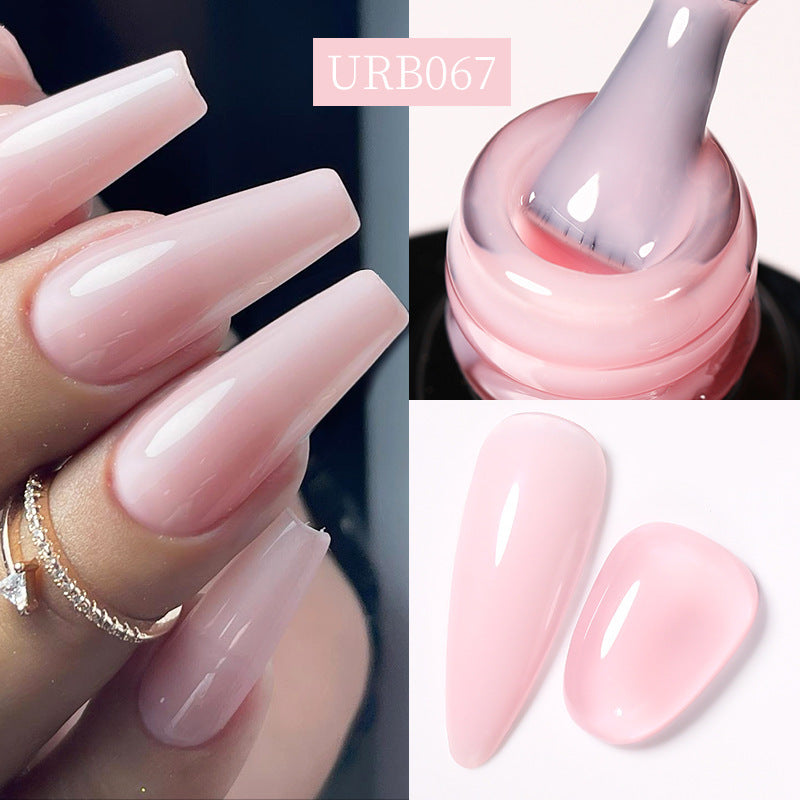 Reinforced Long - lasting No - file Base Coat With Shimmering Glitter Gel Polish - 0 - CJ