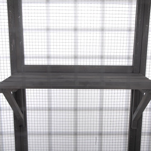 Oversized Cat Cage - Grey - 5 - cjdroshippping