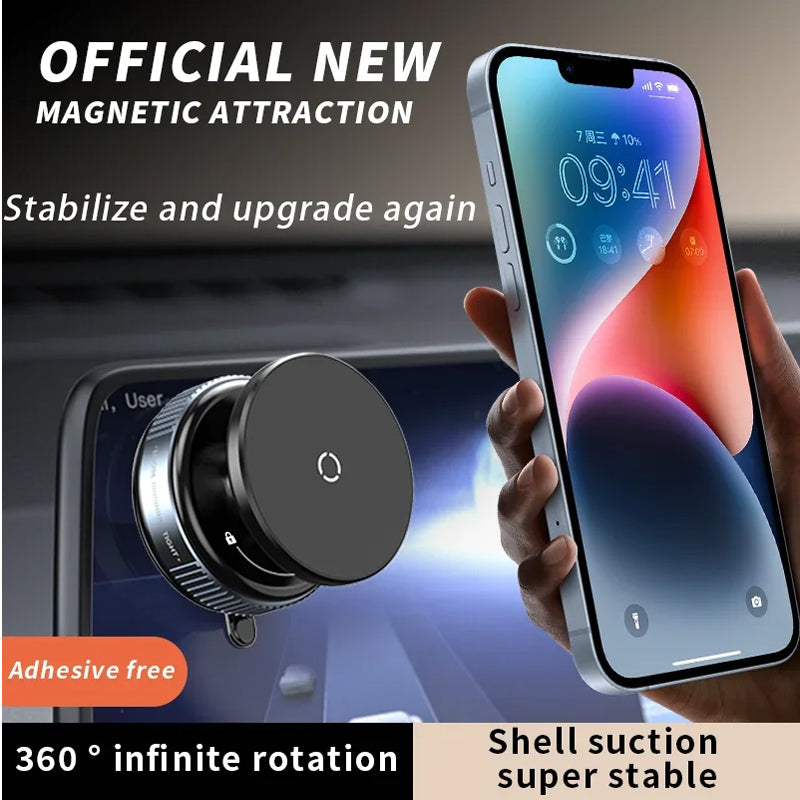 Car Phone Holder, Upgraded 360Adjustable Vacuum Suction 20X Magnets - 5 - CJ