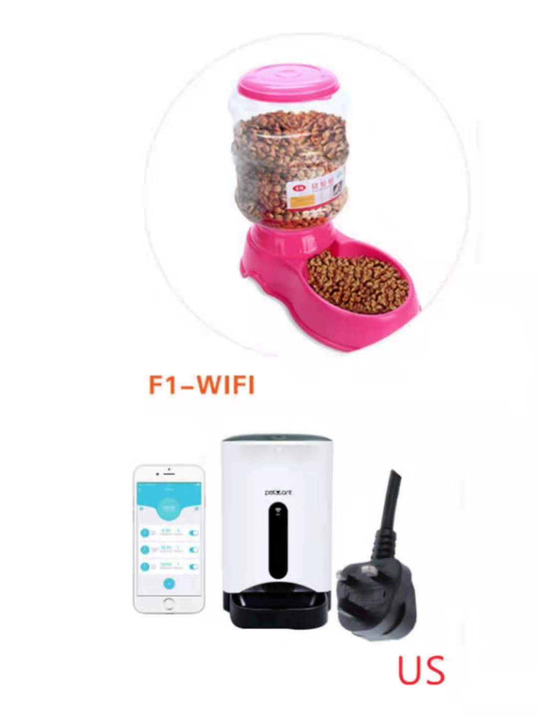 3.5L pet automatically feeding basin - 0 - CJ - Pink us - Food F1WiFi - CJJJCWGY00043 - Pink us - Food F1WiFi