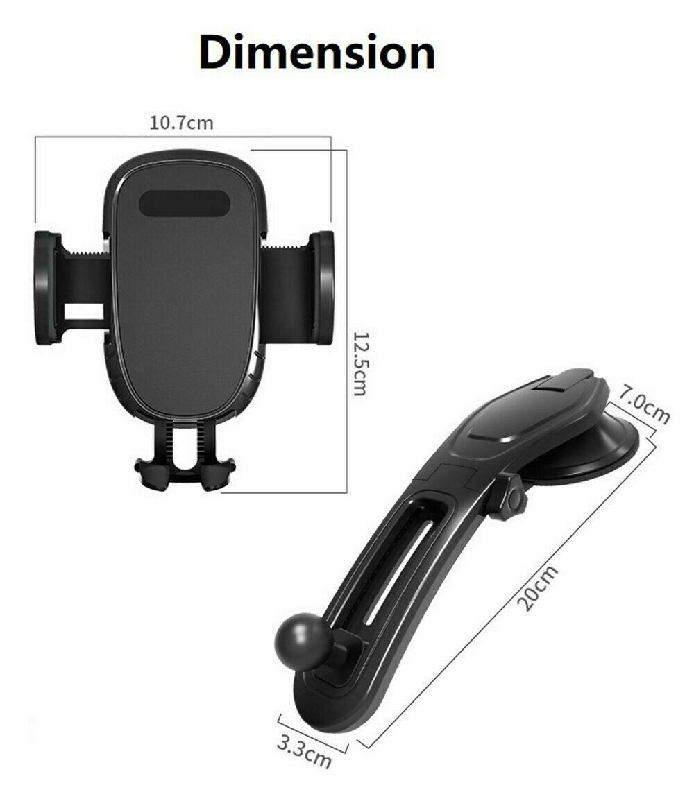 360 Rotatable Phone Mount Holder Car Dashboard Gravity Adjustable GPS Stand Rotating Car Phone Holder Universal Dashboard Mount Car Holder GPS Phone Stands Auto Accessories Car Phone Holder - 5 - CJ