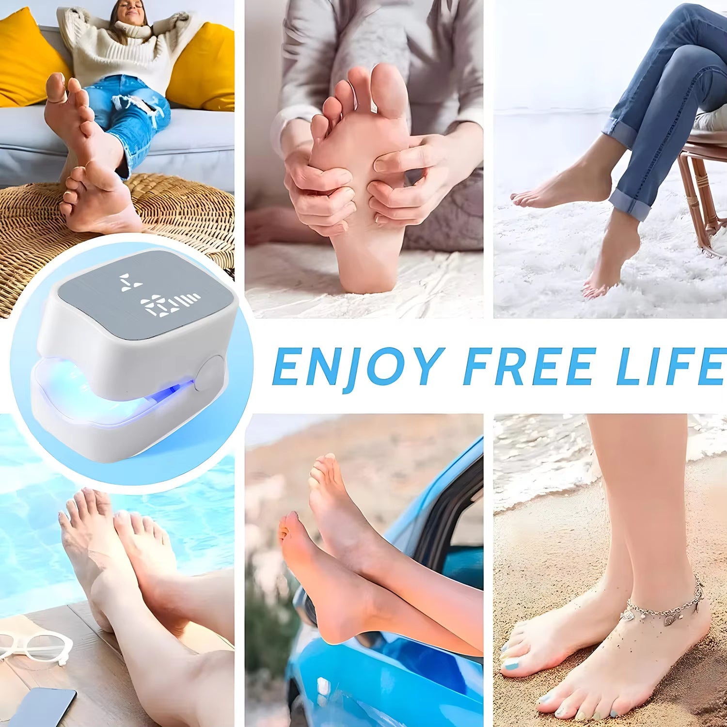 Nail Fungus Laser Treatment LED Light Device Effective Rechargeable Nail Fungus Remover Nail Fungus Cleaning Laser Device Repair Damaged Discolored Thick Fingernails - 5 - CJ