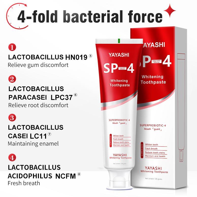 Probiotic Toothpaste For Whitening Teeth, Removing Stains, Eliminating Bad Breath, And Refreshing The Skin. - 5 - CJ