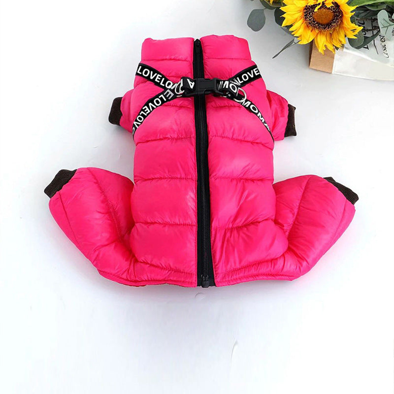 Pet Thickened Windproof Four - legged Warm Clothing - 0 - CJ