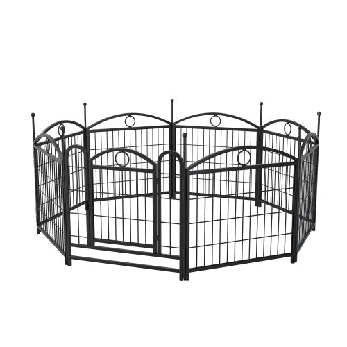 Dog Playpen Indoor 24 Inch 8 Panel Metal Dog Playpen - 5 - CJ