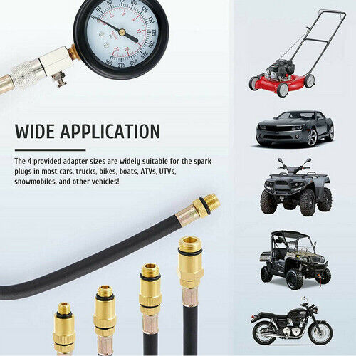Petrol Engine Cylinder Pressure Tester For Car Compression Test Gauge Kit Set UK - 5 - CJ