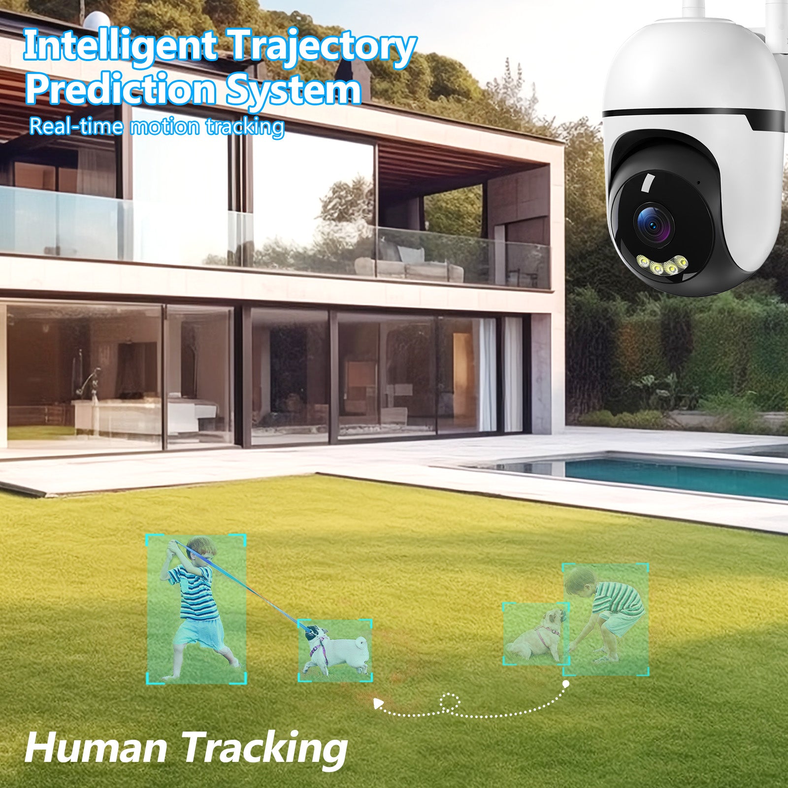 3MP PTZ Wireless Indoor Outdoor Mini Camera CCTV Network Security System Wifi Camera - 5 - CJ