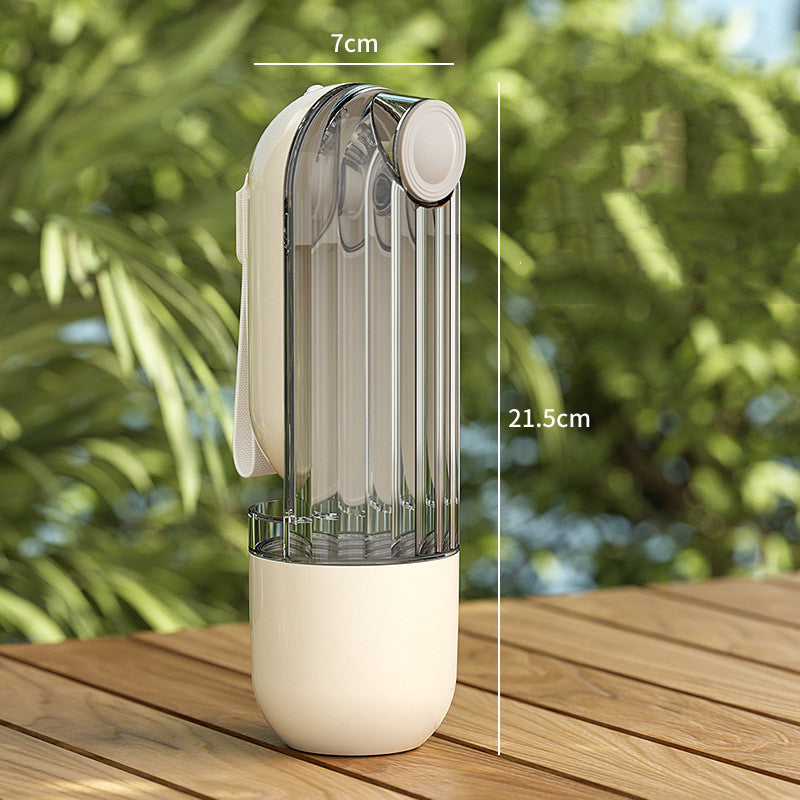 2 In 1 Pet Water Cup Segment Design Green Dog Walking Portable Drinking Cup Dog Feeding Supplies Pet Supplies Dog Walking Water Feeder Pets Products - 0 - CJ