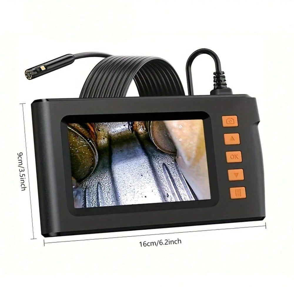 4.3 Inch Dual Lenses Endoscope Camera With Light, With 32GB Memory Card - Waterproof Borescope Camera With 8 Adjustable LED Lights, LCD Screen, HD 1080P Inspection Camera, 5M Semi - Rigid Cord For Vehic - 5 - CJ