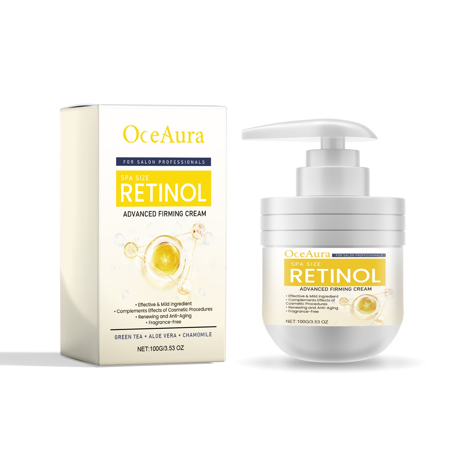 OceAura Retinol Advanced Firming Cream, Hydrating And Rejuvenating Brightening Body Smooth Anti - Wrinkle Body Lotion For Skin - 5 - CJ