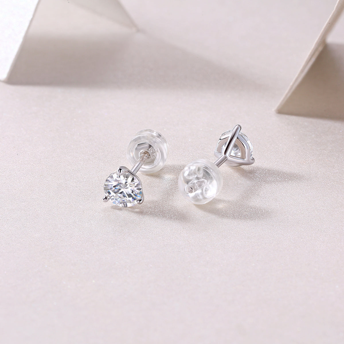1Freeze Frame Luxury Fashion Diamond Earrings Stud Set With Mosan Diamond Silver Jewelry Prohibit TikTok sales - 5 - CJ