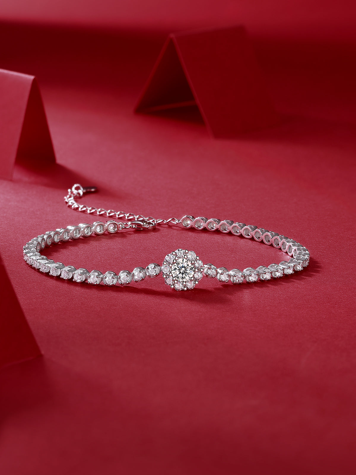 1The Bridge Of Magpies Luxury Fashion Mosan Diamond Silver Jewelry Comparable To Natural Diamond Bracelet Prohibit TikTok sales - 5 - CJ