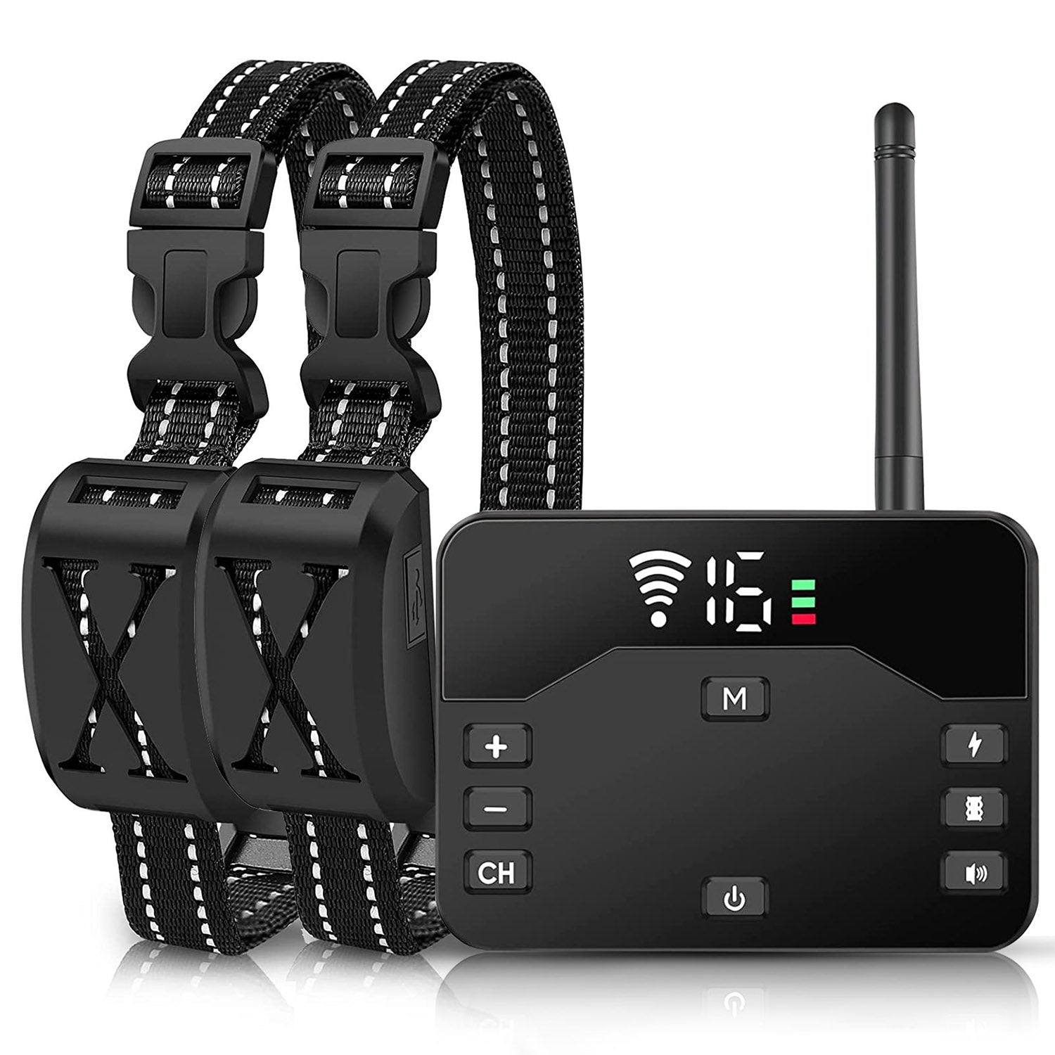 2 In 1 Wireless Electric Dog Fence Waterproof Pet Shock Boundary Containment System Electric Training Collar With 2 Receiver Collars For Small Medium Large Dogs - 5 - CJ